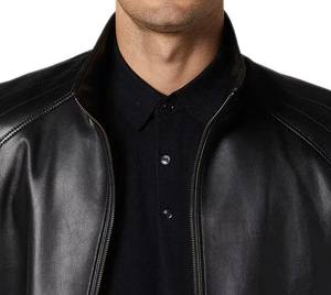 Chaquetas de Cuero de Moda para Hombre, Estilo Moderno, Diseño de Manga Regular, Embalaje Personalizado, Chaqueta de Cuero para Hombre - Product Image 5