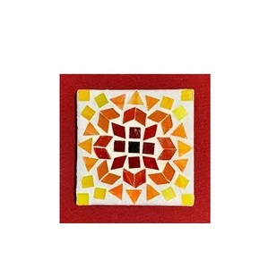 ที่รองแก้วโมเสคสำหรับเครื่องดื่ม,ชุดแผ่นรองแก้วทรงกลมเนื้อพร้อมที่ใส่และขนาดที่กำหนดเองราคาถูก - Product Image 2