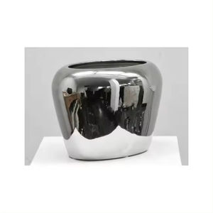 Vase à fleurs luxueux et élégant pour la décoration de galerie Design tendance Pot de jardinière de fleurs Articles de vaisselle décoratifs de bureau - Product Image 5