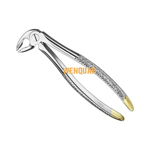 Fórceps de Extracción Dental de Acero Inoxidable, Mini Herramienta de Extracción de Raíz Superior Dorada para Odontología de Adultos y Niños, Instrumentos Manuales - Product Image 6