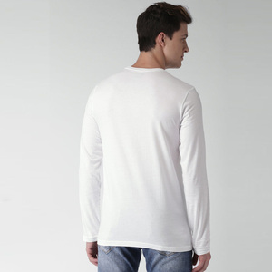 Camisetas de verano personalizadas de la mejor calidad para hombre, estilo informal con mangas completas, de algodón puro diseño liso, servicio OEM - Product Image 6