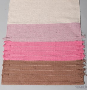 Tapete de Ejercicio Tejido Sutralush, Rectangular, Rosa y Marrón a Rayas, Estilo Contemporáneo, para Uso en Casa, Tapete de Yoga - Product Image 6