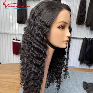 Precio de venta al por mayor Peluca rizada de corte pixie de encaje Pelucas naturales Cabello humano para mujeres negras Personalizar cualquier tamaño y color - Product Image 4