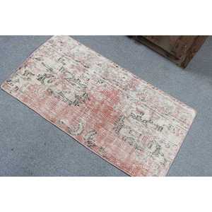 พรมวินเทจ พรมขนาดเล็ก 1.9x3.6 ฟุต พรมลายจุดสีแดง - Product Image 4