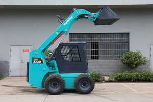 Cargadora Compacta SW SWL3220 con Ruedas Azules, Cucharón Frontal, Motor Diésel, para Manejo de Materiales de Construcción - Product Image 6
