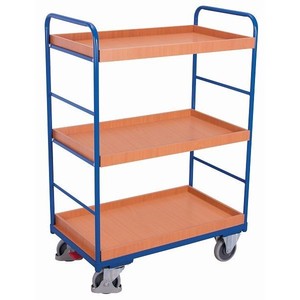 Variofit Shelf Trolley with High Load Capacity 250kg SW Thermoplastic Rubber Tires for Stacking Racks & <b>Shelves</b> - Product Image 1