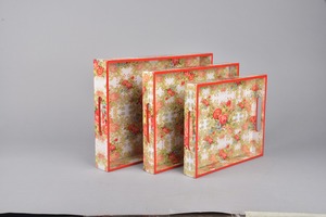 Bandeja de incrustaciones de hueso de forma Rectangular para manualidades, bandeja decorativa para el hogar para mesa de centro, patrón único, prueba de artesanía de hueso - Product Image 2