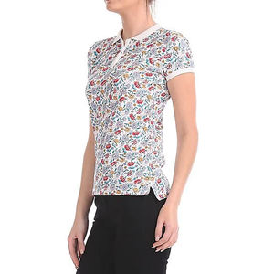 2025 polos estampados de alta calidad 100% algodón para mujer de alta calidad nueva moda algodón poliéster mujeres polos estampados - Product Image 3