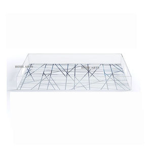 Bandeja de acrílico para servir alimentos con forma rectangular de calidad superior, bandeja para servir dulces y dátiles, ideal para los productos más vendidos. - Product Image 2