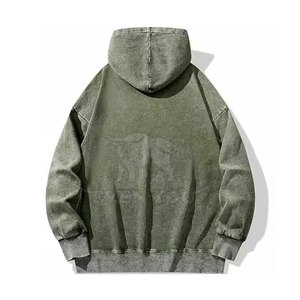 Nouveauté, vente chaude, sweats à capuche pour hommes en tissu délavé à l'acide, sweats à capuche pour hommes en tissu délavé à l'acide, design personnalisé, vente en gros - Product Image 2