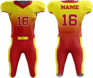 ชุดเสื้อเจอร์ซีย์และกางเกงอเมริกันฟุตบอลแบบสั่งทำชุดเครื่องแบบชุดเล่นเกมสำหรับคลับและทีมขายส่ง - Product Image 1
