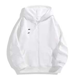 2025แจ็คเก็ตผ้าฝ้ายออร์แกนิกมีฮู้ดสำหรับผู้ชายผ้าฟลีซปักลายระบายอากาศได้ดีเสื้อผ้าแนวสตรีทขายส่ง - Product Image 5