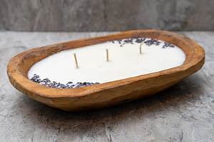 Bol de bougie de pâte en bois pour la décoration de vêtements de fête à la maison - Product Image 6