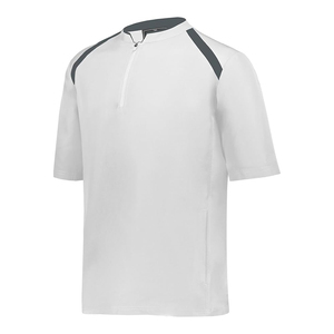 Chaqueta de jaula de bateo repelente al agua personalizada para hombre, ropa deportiva con parte inferior ajustable frontal con cremallera de cuarto para béisbol y softbol - Product Image 6