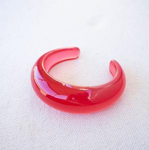 Elegant Handmade Stainless Steel Bangle Transparent <b>Cuff</b> Design Glossy Finish Waterproof Trendy Jewelry for Unisex Daily <b>Fashion</b> - Product Image 2