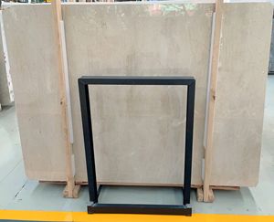 Crema Marfil Marbre Beige Pierre Moca Crema Marbre Poli Dalles Aiguisées pour Carrelages Muraux Décoration Intérieure - Product Image 5