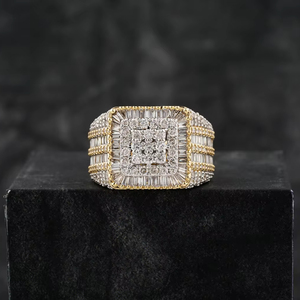 Venta al por mayor de moda de Plata de Ley 925 VVS Moissanite diamante helado anillos cubanos Hip Hop joyería para hombre compromiso regalo fiesta - Product Image 1