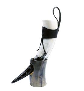 Personnalisable véritable corne de buffle corne à boire écologique Animal décoration de la maison poli gravé conceptions artisanat naturel - Product Image 1