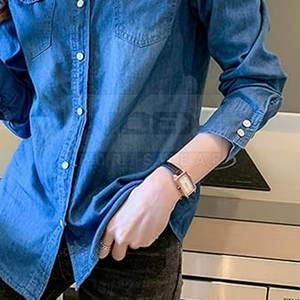 Quantité en vrac Séchage rapide Respirant Coton Femmes Jeans Chemise Confortable À Porter Prix Pas Cher Usage Casual - Product Image 6