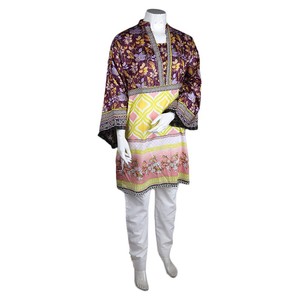 Kurti ample imprimé pour femme - Violet - Product Image 2