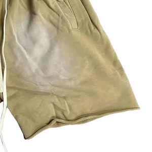 OEM 100% Cotton Fleece <b>Men's</b> Gym <b>Shorts</b> Workout French Terry Sun Faded Wash <b>Long</b> Drawstring Custom Logo Casual Heavyweight - Product Image 2