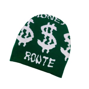 Jacquard Custom Logo Digital Printing Unisex Winter Beanies Hats Wool Warm for Men Women - Product Image 5