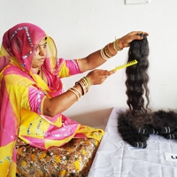 Cheveux Humains Naturels de Temple Indien Bruts de Qualité Supérieure, 100% Non Traités, en Paquets Ondulés avec Double Tissage à la Machine, Extensions Vierge pour Vendeur