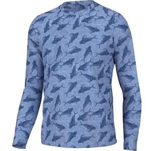 Nouveauté Maillot de pêche avec logo personnalisé Chemise vierge à manches longues en polyester haute performance teinture à séchage rapide sublimation - Product Image 1