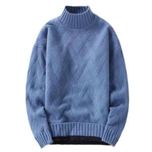 <b>Mens</b> stylish knitted slim fit <b>pullover</b> turtleneck sweater breathable soft fabric warm comfortable modern fashion winter wear - Product Image 6