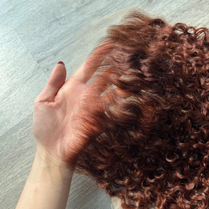 Peluca de Cabello Virgen Vietnamita Rizado con Frente de Encaje, Doble Trama, Alta Definición, Densidad del 250% y Opciones Multicolor - Product Image 3