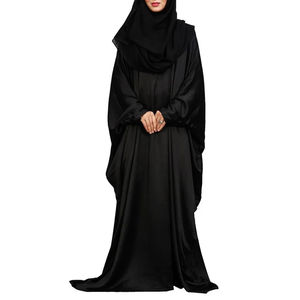 Breathable High Quality Long Sleeve Women Muslim Ethnic Islamic Abaya Kaftan <b>Style</b> Custom Logo Polyester Ankle Length Abayas - Product Image 4