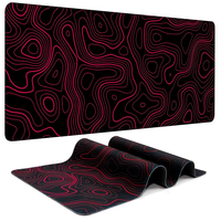 Grand tapis de bureau en caoutchouc antidérapant blanc personnalisé pour clavier et souris tapis de souris à sublimation de style dessin animé