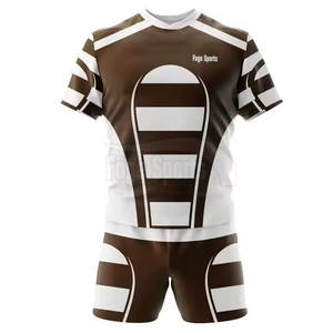 Meilleures ventes : Uniforme de rugby confortable et respirant, haute qualité, 100 % polyester, manches courtes, promotion exceptionnelle - Product Image 2
