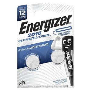 ULTIMATE 2 piezas de baterías digitales con cable de litio CR2016 plateadas - Product Image 2