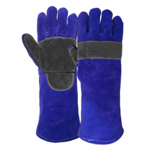 Gants de soudage robustes à double paume fendue en cuir de vachette haute performance Gants de protection personnelle résistants à l'abrasion - Product Image 6