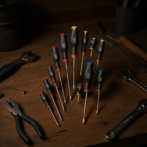 Juego de 12 Destornilladores para Tornillos de Cabeza Plana, Phillips, Pozidriv y Supadriv, Producto USAG - Product Image 3