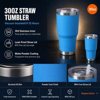Gobelet isotherme en acier inoxydable de 30 oz avec couvercle à paille, gravure laser de logo personnalisé, tasse à café de voyage pour voiture, OEM ODM