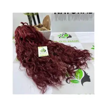 Extensions de cheveux vierges à cuticules bordeaux Double alignement dessin russe sans couture prix d'usine de gros achats en gros