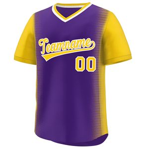 Maillots de baseball en maille respirante Sublimation Maillot de baseball à col en V Vêtements de baseball et de softball - Product Image 3