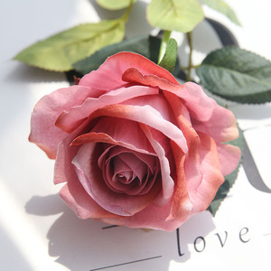 <span class=keywords><strong>Rose</strong></span> artificielle en latex à toucher réel, tige unique, pour décoration intérieure/extérieure, Fête des Mères, Nouvel An Chinois, Thanksgiving - Vente chaude - Product Image 4