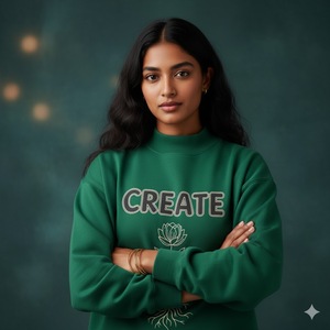 Sudadera de Cuello Alto para Mujer, Estilo Holgado, de Algodón de Peso Medio, para Otoño, con Logotipo Personalizado del Fabricante - Product Image 3