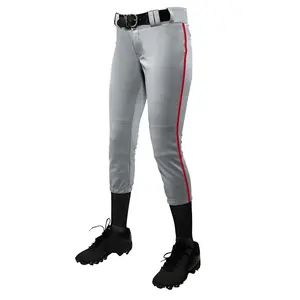 Pantalon de softball de protection UV avec tissu respirant évacuant l'humidité, extensible et renforcé, style maillot de softball aux genoux - Product Image 2