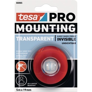 เทปใสติดตั้ง TESA PRO รุ่น 66965 ความยาว 5 เมตร กว้าง 19 มม. สำหรับใช้ในสำนักงาน - Product Image 1
