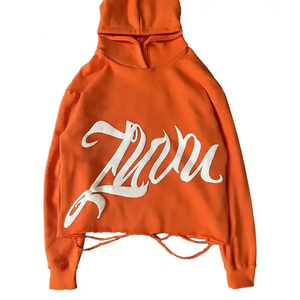 Manufacturer Custom Heavy Weight Polyester/Cotton Blend Winter Solid Oversize Pullover Hoodie 3D Puff Printing High Quality Men - Product Image 2