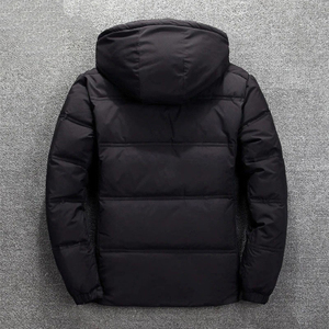 Nouvelle veste à capuche élégante pour hommes personnalisé respirant imperméable surdimensionné hiver haute rue Style avant Logo - Product Image 4