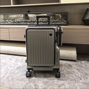 <span class=keywords><strong>Valise</strong></span> cabine à double ouverture frontale - Bagage léger de 20 pouces avec cadre en aluminium et roues pivotantes silencieuses à 360 degrés, serrure TSA - Product Image 5