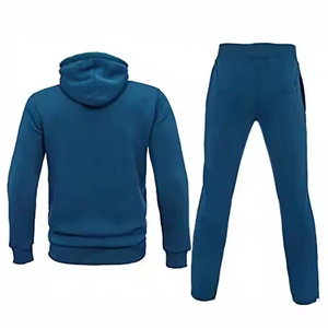 Custom Logo Men's Double-Layer 100% Cotton <b>Track</b> <b>Suit</b> with Oversized Hood Plain Heavyweight Outgoing Tracksuit Hooded Collar - Product Image 2