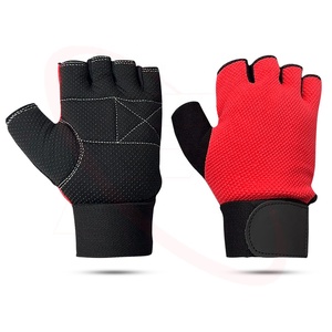 Venta al por mayor 2025 Fitness levantamiento de pesas guantes mejor piel de cabra roja Fitness gimnasio guantes para entrenamiento Gewichtheberhandschuhe - Product Image 6