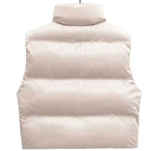 Chaleco acolchado impermeable con cremallera para mujer, de poliéster 100% Material, nuevos chalecos acolchados de invierno a la moda con etiqueta privada - Product Image 2