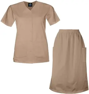 Wholesale nurse uniform scrub plus size women dressy pant sets and skirt sets dressy pants nursing skirts